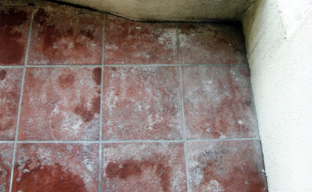 Ceramic Tile Patio Newport Beach Before 1