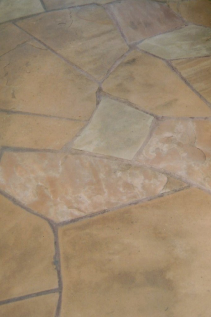 Flagstone Patio Brick Ribbons Huntington Beach After 2