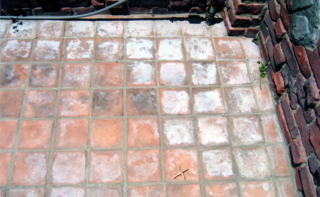 Mexican Paver Patio Newport Beach Before 1