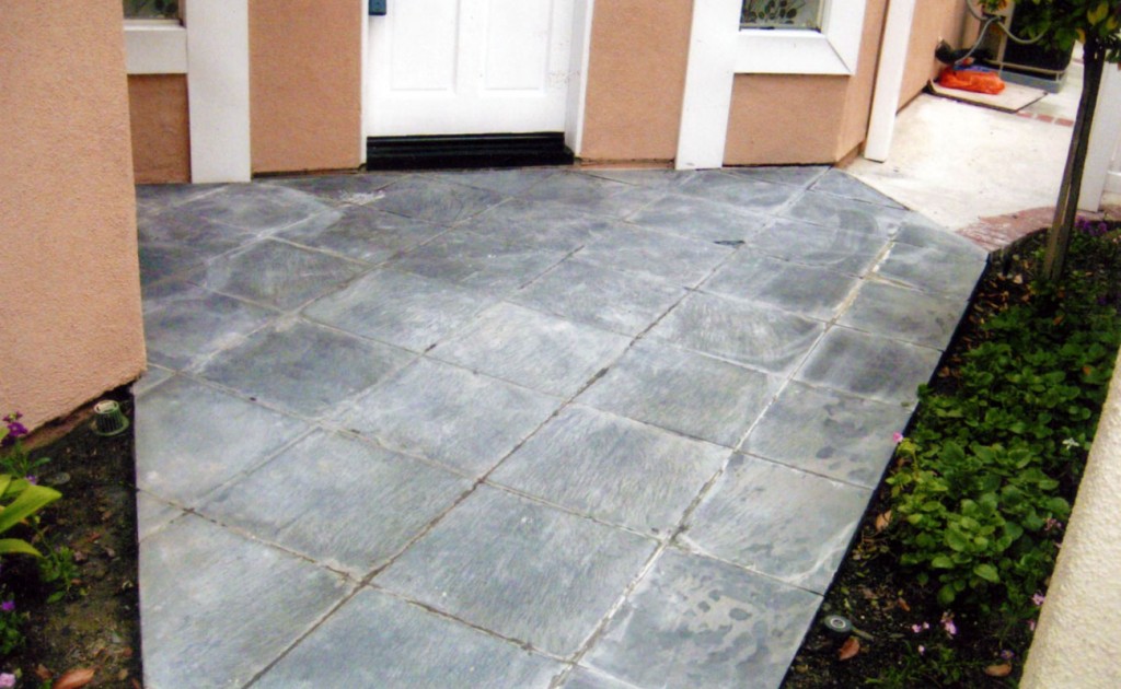 Slate Patio Fullerton Before