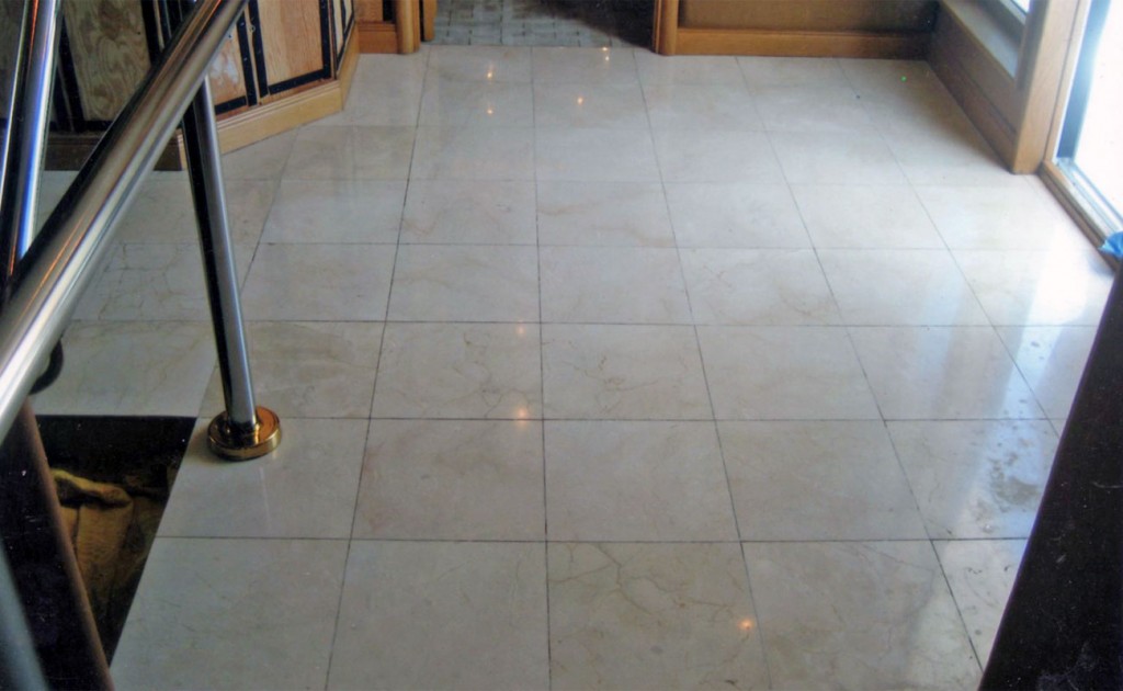 Polished Marble Newport Beach Before