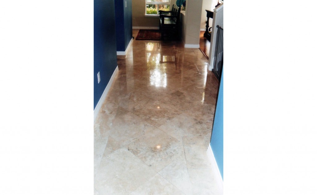 Polished Travertine Laguna Niguel After