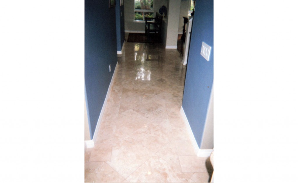 Polished Travertine Laguna Niguel Before
