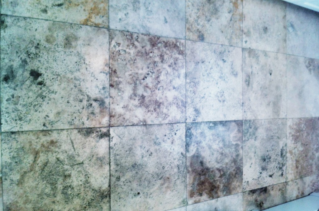 Newport Beach Polished Travertine Before