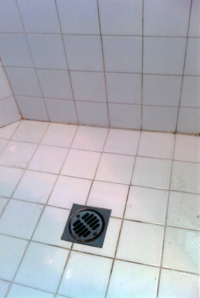 Costa Mesa Ceramic Tile Shower Before